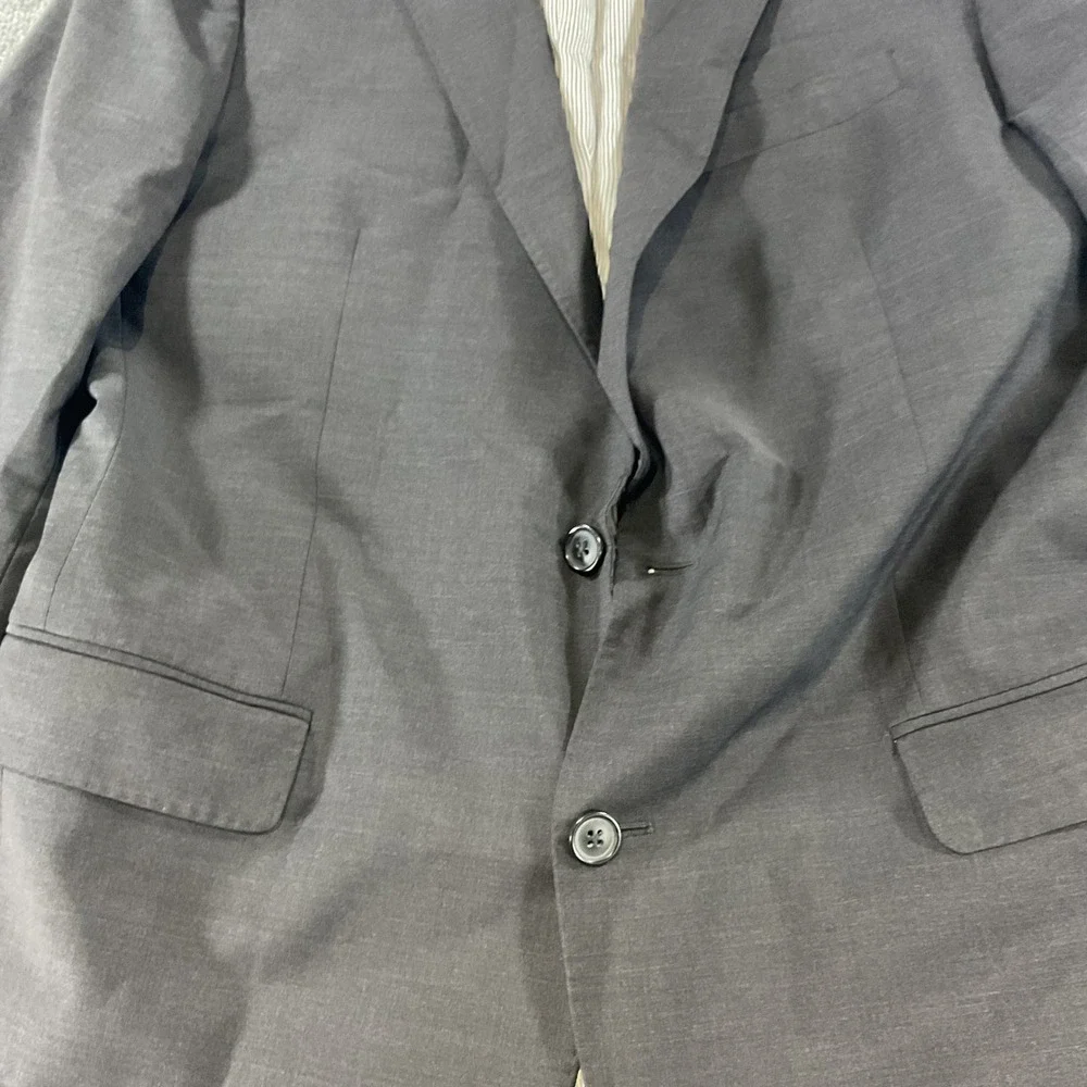 Brooks Brothers Explorer Madison Fit Blazer Sport Coat 42L Charcoal Gray